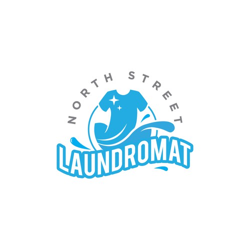 We need a powerful "Laundromat" logo Design by Nadder