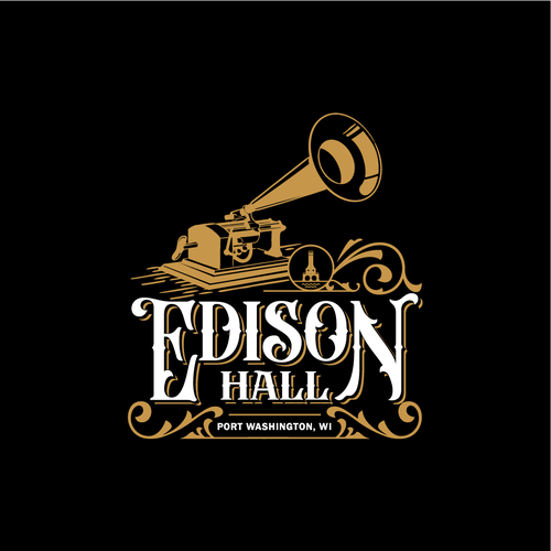 コンペ「Edison Hall needs a phonograph-inspired logo」のデザイン by flynexusさん 