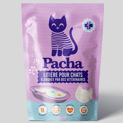 Cat Litter startup Minimalistic packaging - Contest Design by agooshe