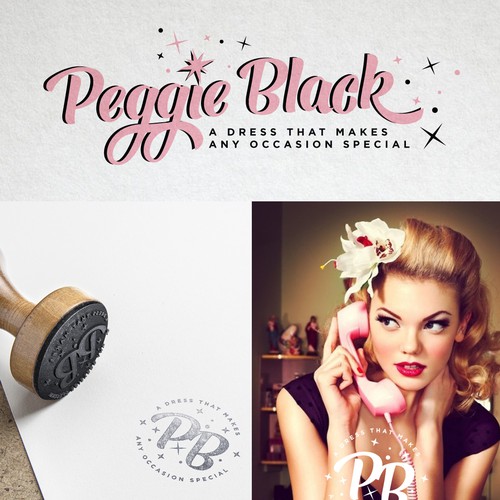 CitさんのCreate a captivating pinup logo design with a twist for Peggie Blackデザイン