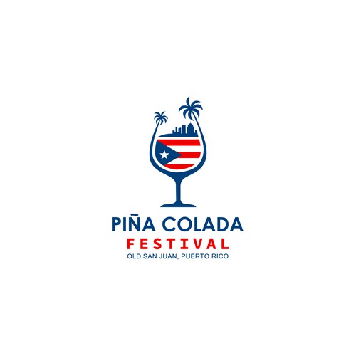 Design Piña Colada Festival Logo and Branding Package di smitadesign