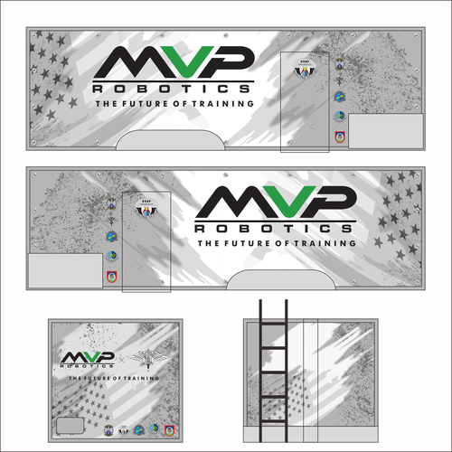 DESIGN A TRAILER WRAP FOR MILITARY ROBOTS - MVP ROBOTICS Design by dnite