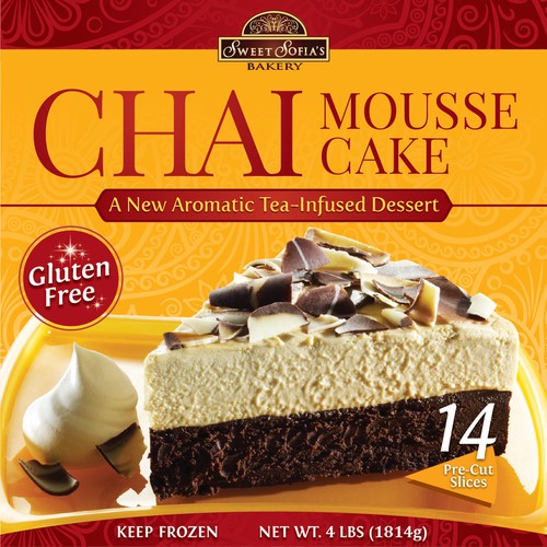 Chai Mousse Cake Package Design Product Packaging Contest 99designs