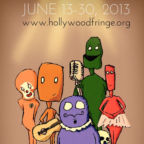 Original Illustration for the Cover of the The Hollywood Fringe Festival Guide Design by Pryority