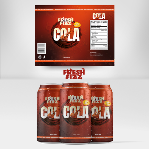 Fresh Fizz Soda Label-ontwerp door Qinkqink