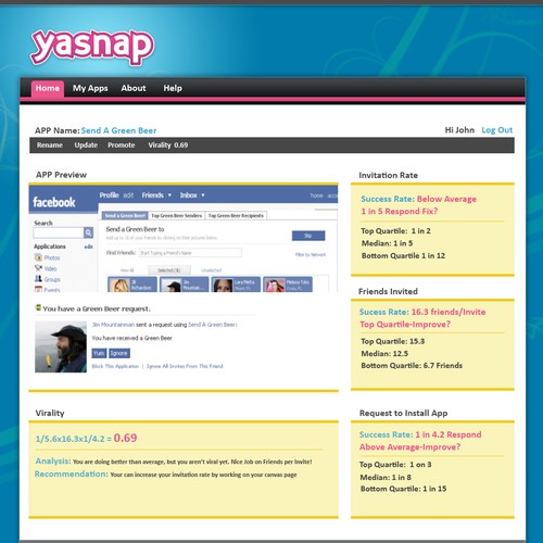 Social networking site needs 2 key pages デザイン by Avanna