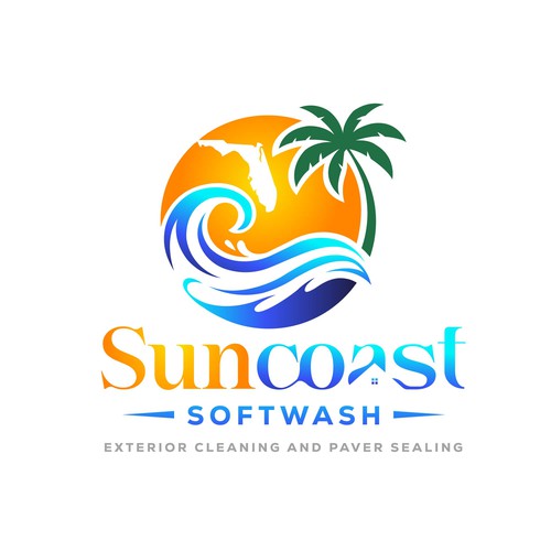 A logo for a softwash company that is appealing and inviting Diseño de Parbati