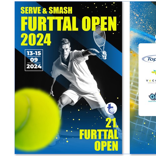 Aces & Action: Cool Flyer for a Tennis Tournament Design by anami.design