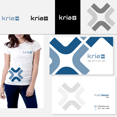 Create logo and business cards for Kriax Réalisé par Alina7