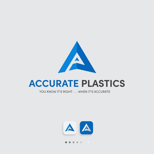 Classic masculine logo for plastic manufacturer - Accurate Plastics Design by Wijaya.Hendra