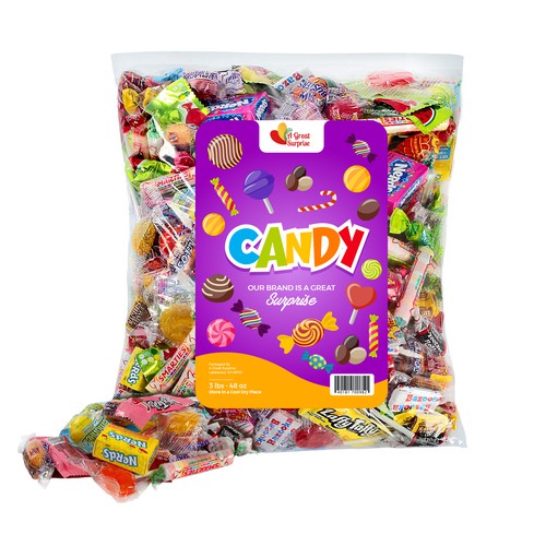 Design a modern, clean, chic, and professional candy label. Design réalisé par HASHIM DESIGN ✔️