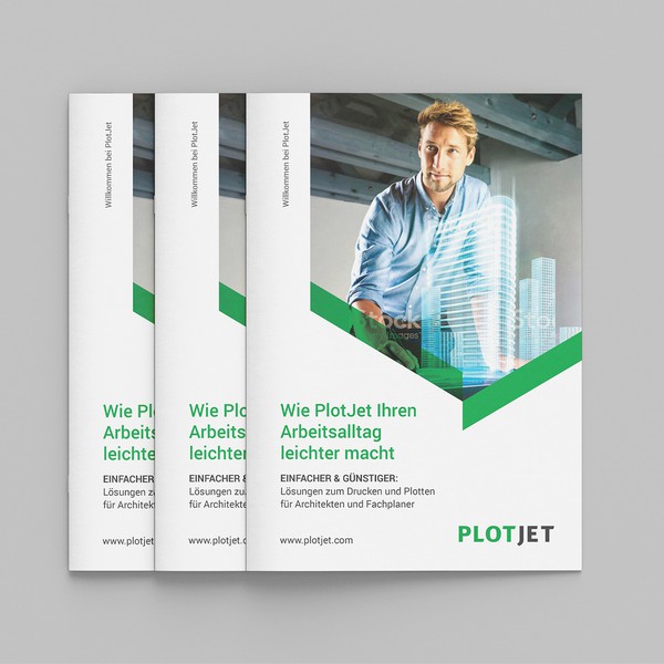 Design by VKre8 titled "Brochure design for PLOTJET"