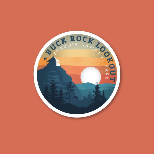 Buck Rock Lookout Logo Patch