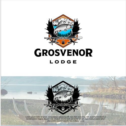 Logo Design for Remote Alaskan Fishing Lodge Design by Zept'ID99™