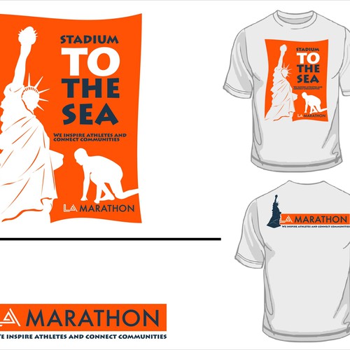 LA Marathon Design Competition Design by appleART™