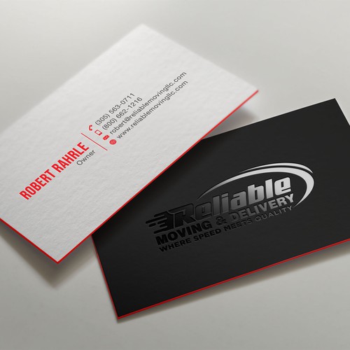 Business Card Design for Moving Company Design réalisé par IK_Designs