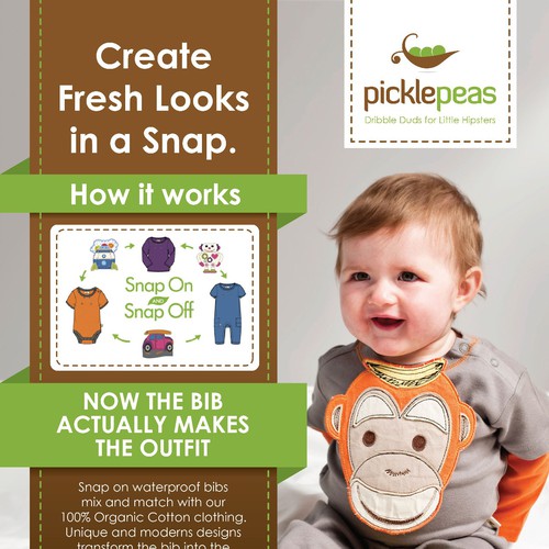Design di Pickle Peas Needs a Design for In-Store Easel Display! di Da-Hee21