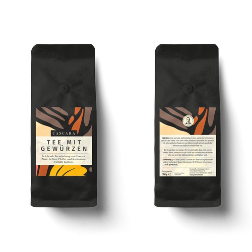 Cascara tea label-ontwerp door MKaufhold