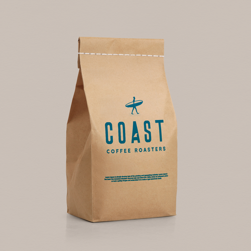 design logo for Coast Coffee Roaster, that will give an ordinary word a cool vibe Design por Helma