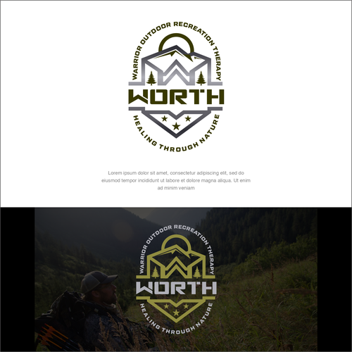 Warrior Outdoor Recreation Therapy - WORTH Logo Design Contest Ontwerp door Elesense