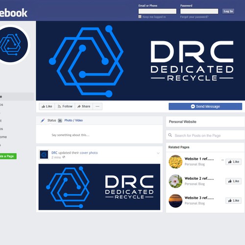 Designs | Dedicated Recycle Facebook | Facebook cover contest