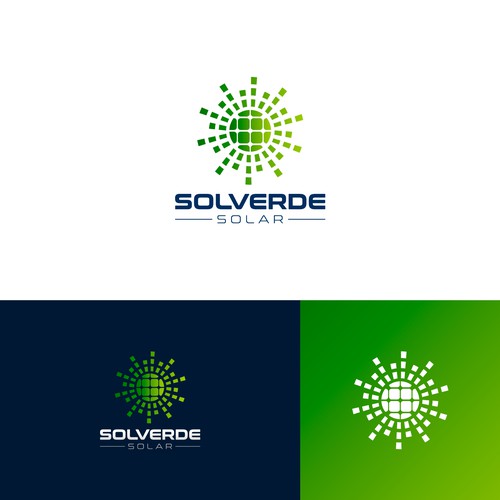 Clean logo for solar company Design by jomx