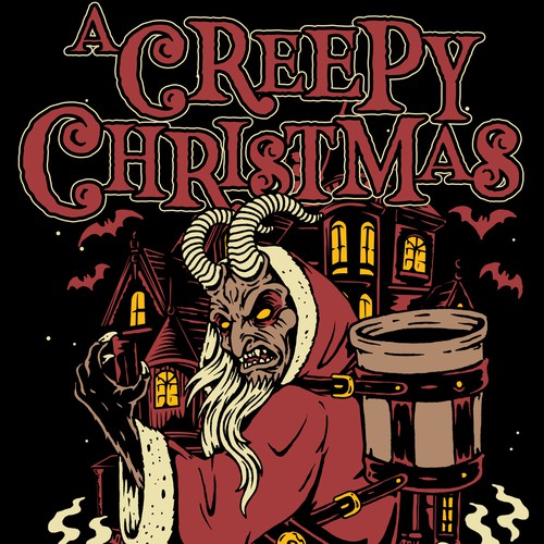 Designs | Design a T-shirt for a Haunted Christmas horror event | T ...
