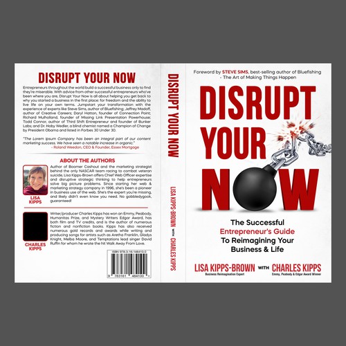 Entrepreneur book cover: world class experts & Emmy award-winning co-author Design by HRM_GRAPHICS