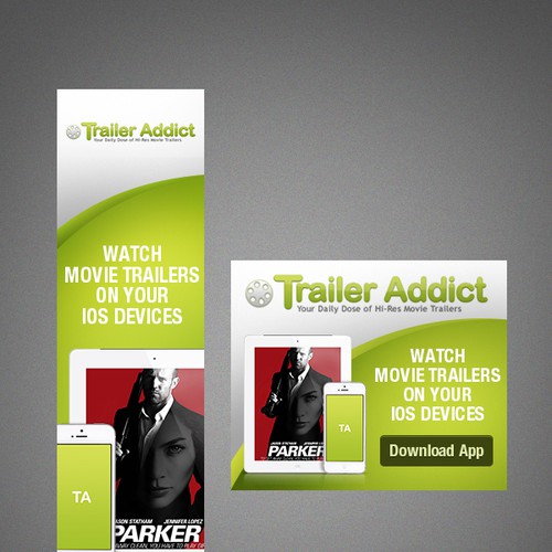 Help TrailerAddict.Com with a new banner ad Design by ramilb