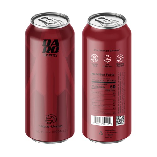 Create a unique Design for a sugar free Energy Drink Can! Design by rakaruaan