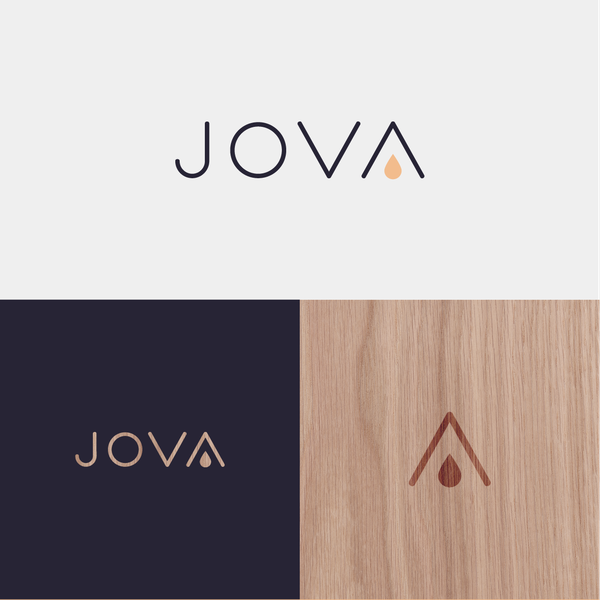 Minimal logo for Jova Cold Brew