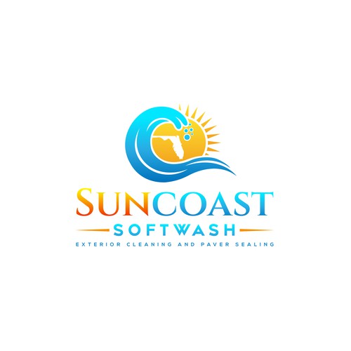 A logo for a softwash company that is appealing and inviting Diseño de CreCreature