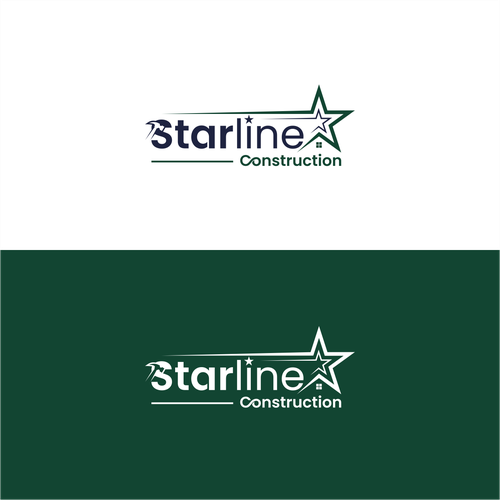 Starline Construction Logo Design by amarta_art®