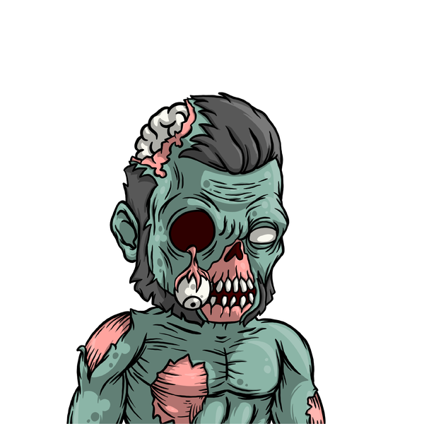 Zombie character design.