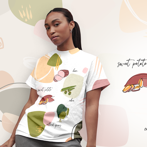 Soul Food/Foodie Themed T-Shirt Designs Design by MaryRay