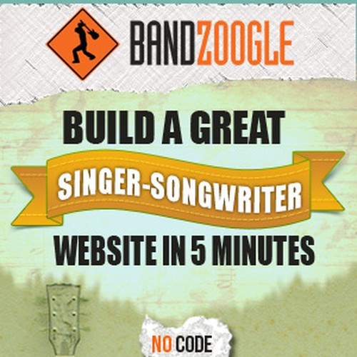 Bandzoogle needs a new banner ad Design by vineet5