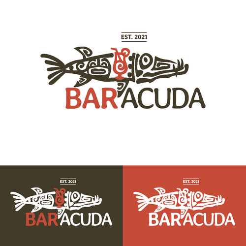 Logo for BAR ACUDA beach bar Design by Bender Design