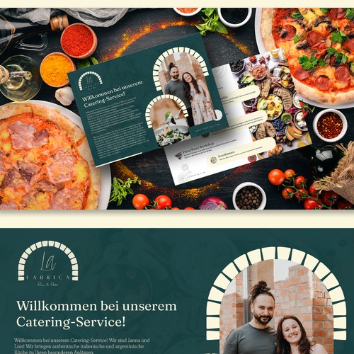 Redesign of our Catering Menu Design by Bigonedesigns