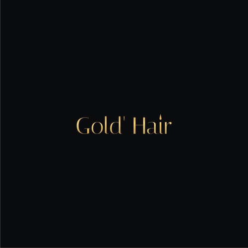 Un Logo Luxueux Et Feminin Pour Gold Hair Logo Design