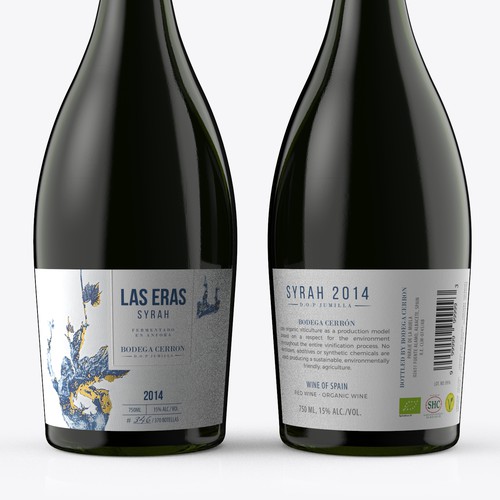 ORGANIC EXCLUSIVE WINE LABEL DESIGN - BODEGA CERRON Design by Kirill D.