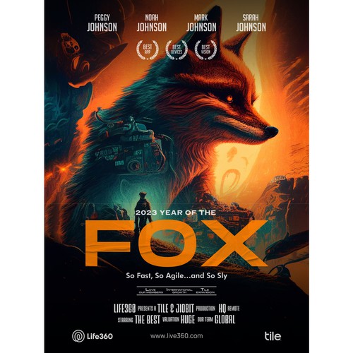 Design di Life360 2023 Year of the Fox Poster di LogoNusantara ™