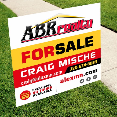 Yard Sign Design by FuturisticBug