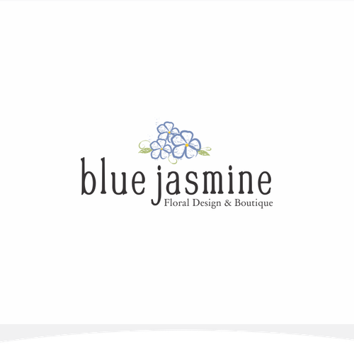 LOGO & BUSINESS CARD DESIGN FOR BLUE JASMINE LLC FLORAL DESIGN AND BOUTIQUE Design by Vesmar