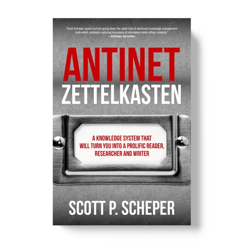 Design the Highly Anticipated Book about Analog Notetaking: "Antinet Zettelkasten" Ontwerp door TopHills