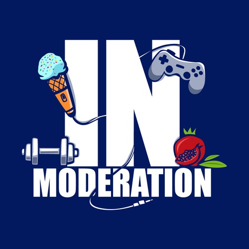 Update a logo for a fun health based podcast - In Moderation Design by Storiebird