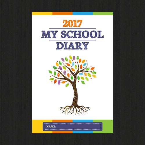 School Diary Cover Page Design