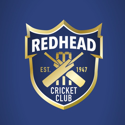 Create a Professional Redhead Cricket Club Shield Réalisé par Max.Mer