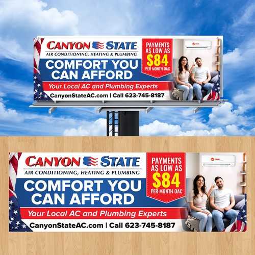 Design An Eye-Catching Billboard For An HVAC Company Design by Graphics House