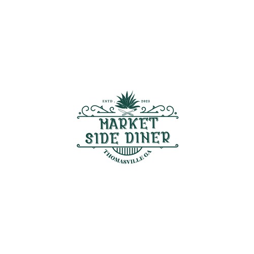 Vintage Farmers Market restaurant logo in South Georgia Design by Nana445