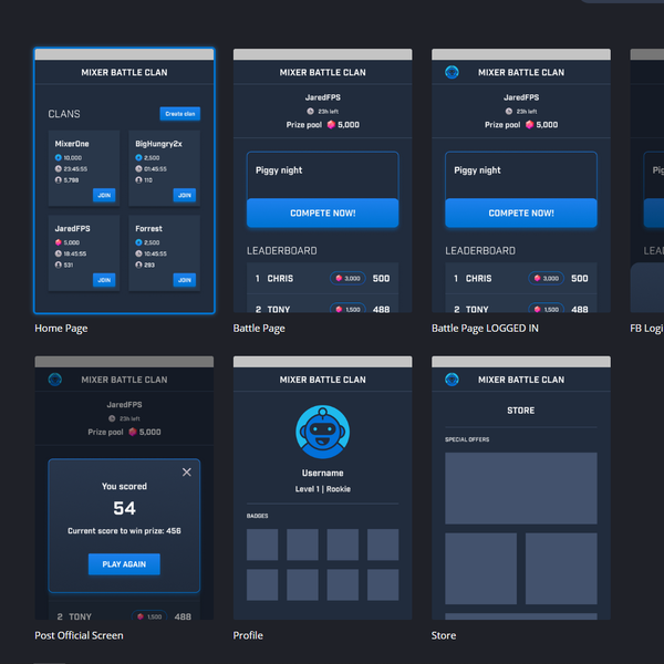 App design for investors' pitch